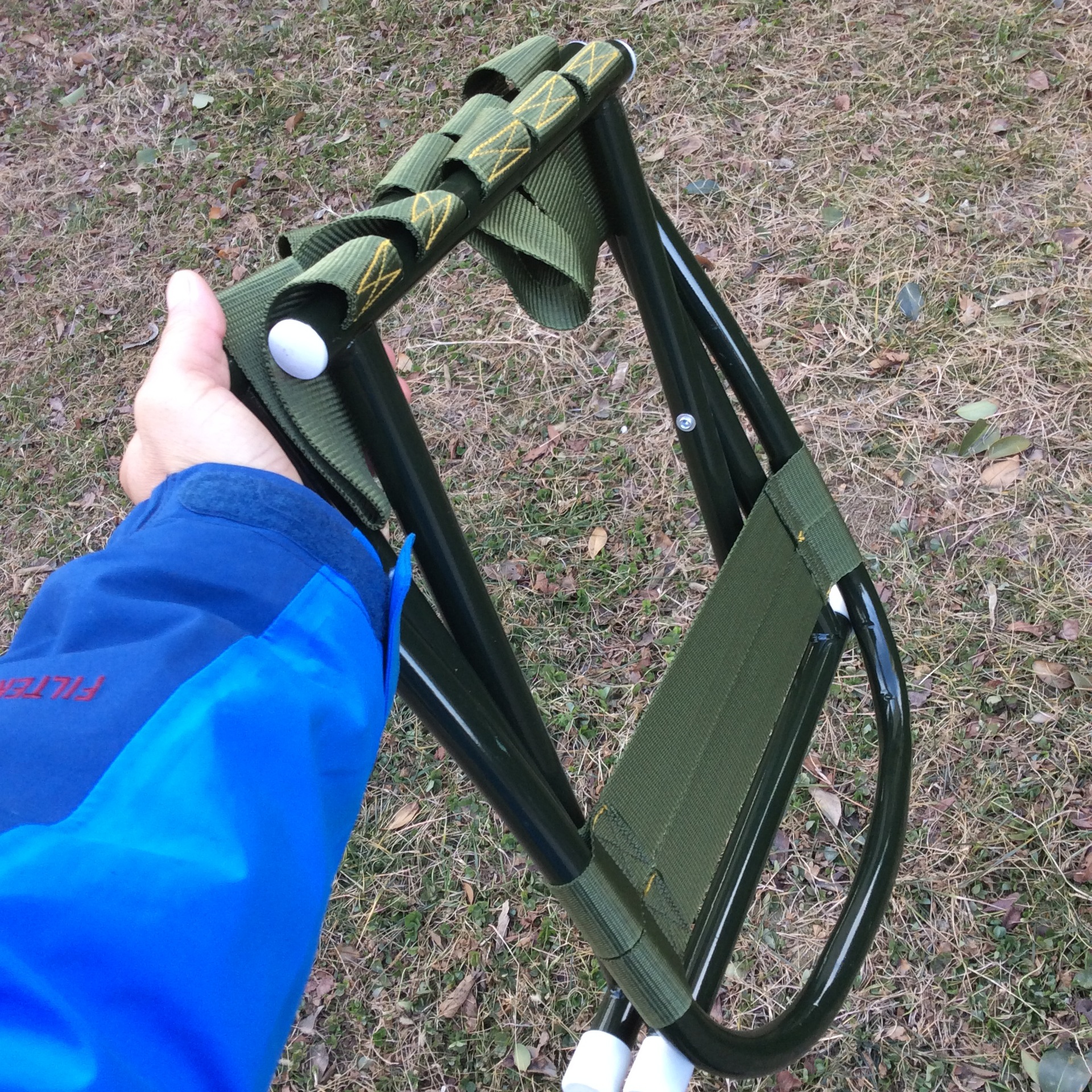 Wholesale Backrest Thickened Military Maza Portable Train Outdoor Self-Driving Car Folding Stool Fishing Chair Small Bench