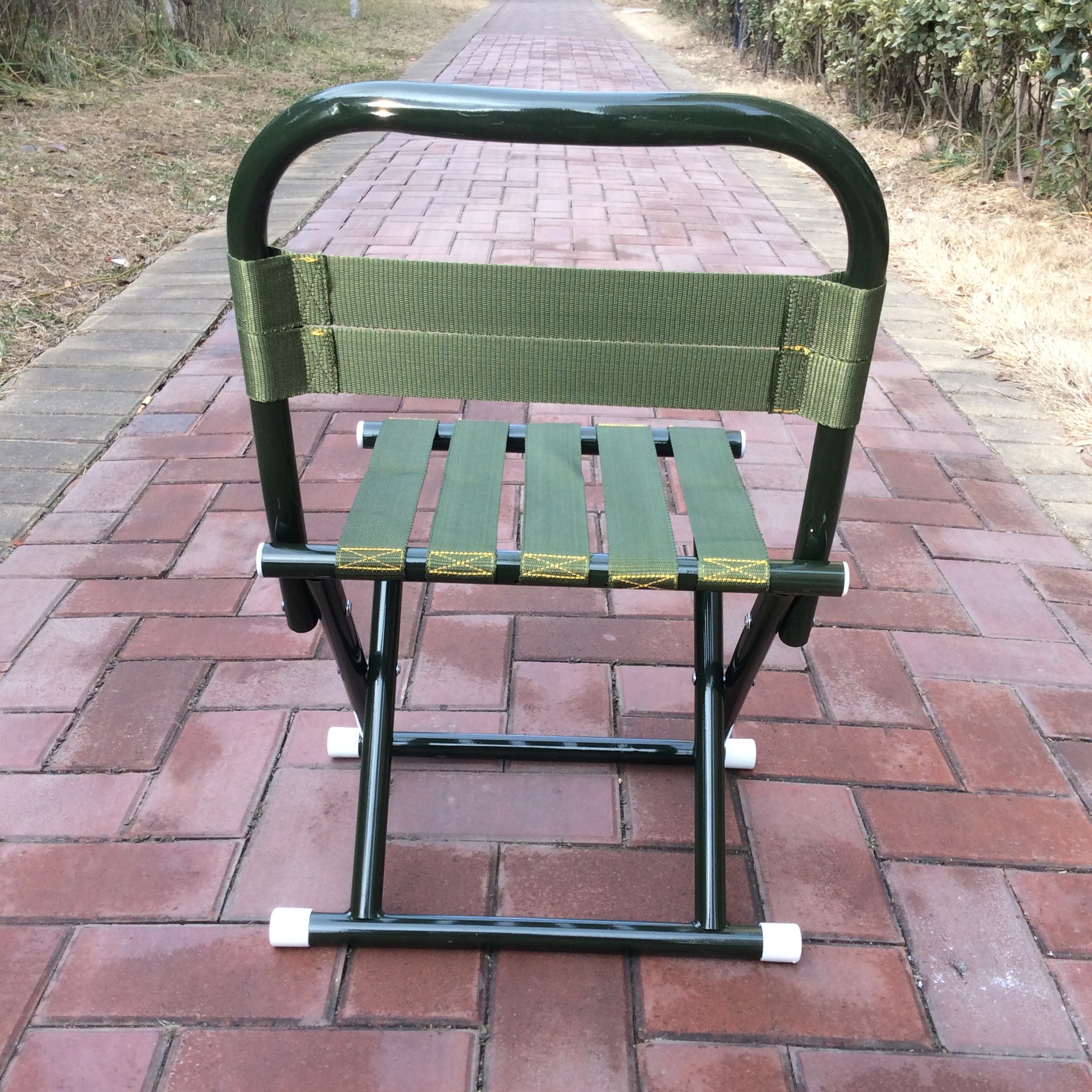Wholesale Backrest Thickened Military Maza Portable Train Outdoor Self-Driving Car Folding Stool Fishing Chair Small Bench