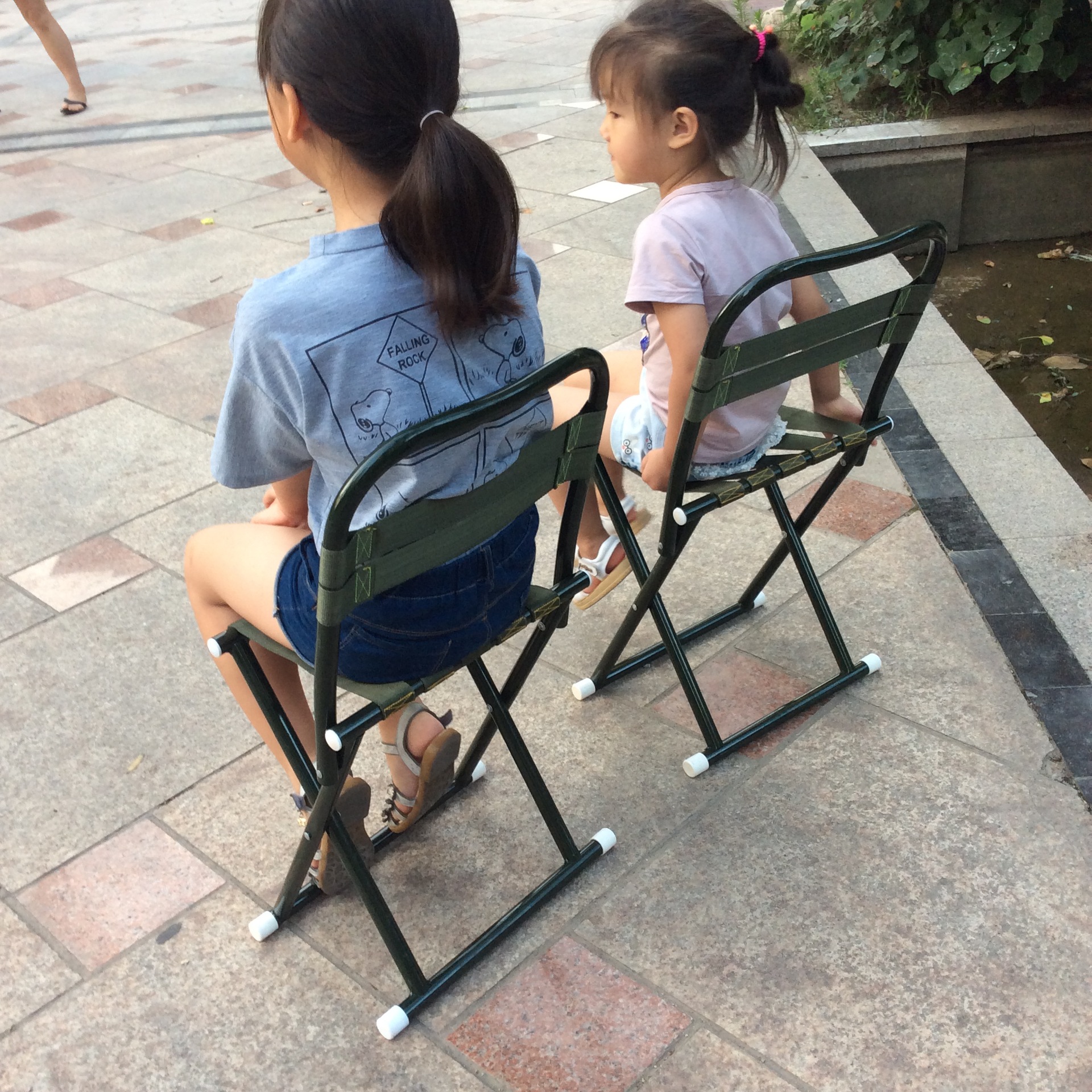 Wholesale Backrest Thickened Military Maza Portable Train Outdoor Self-Driving Car Folding Stool Fishing Chair Small Bench