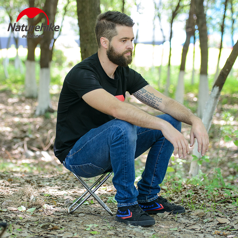 Outdoor Ultra-Light Portable Folding Stool Bench Maza Subway Queuing Train Seat-Free Artifact Travel Chair