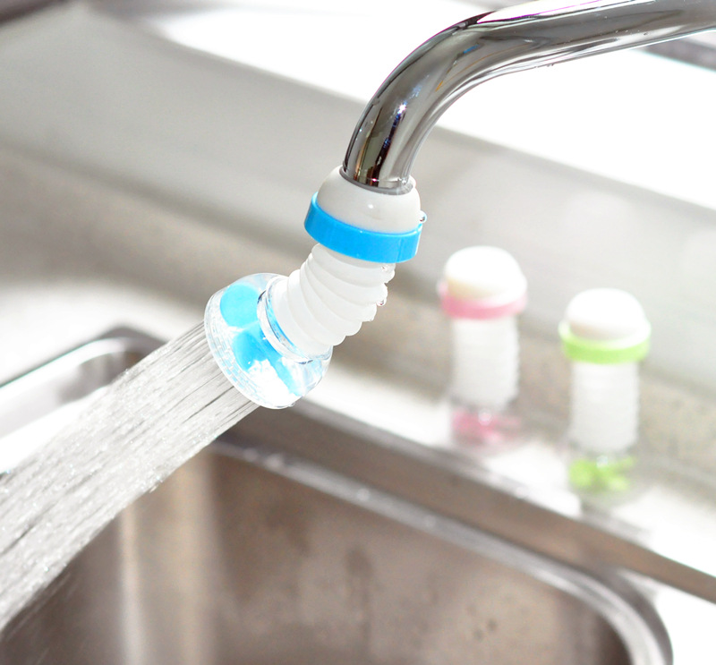 Kitchen faucet splash-proof swivel faucet water sprayer tap water filter head