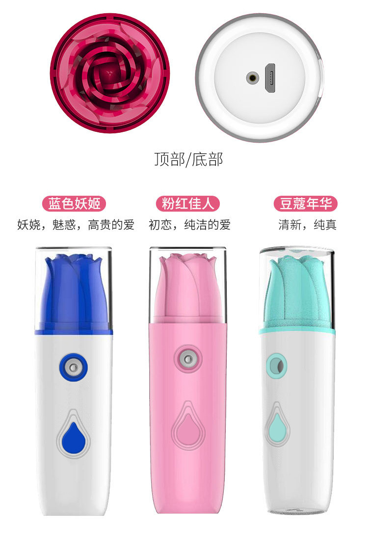 Explosion Handheld Cold Spray Water Replenishing Instrument Facial Humidifier USB Charging Nano Spray Facial Vaporizer Beauty Sprayer