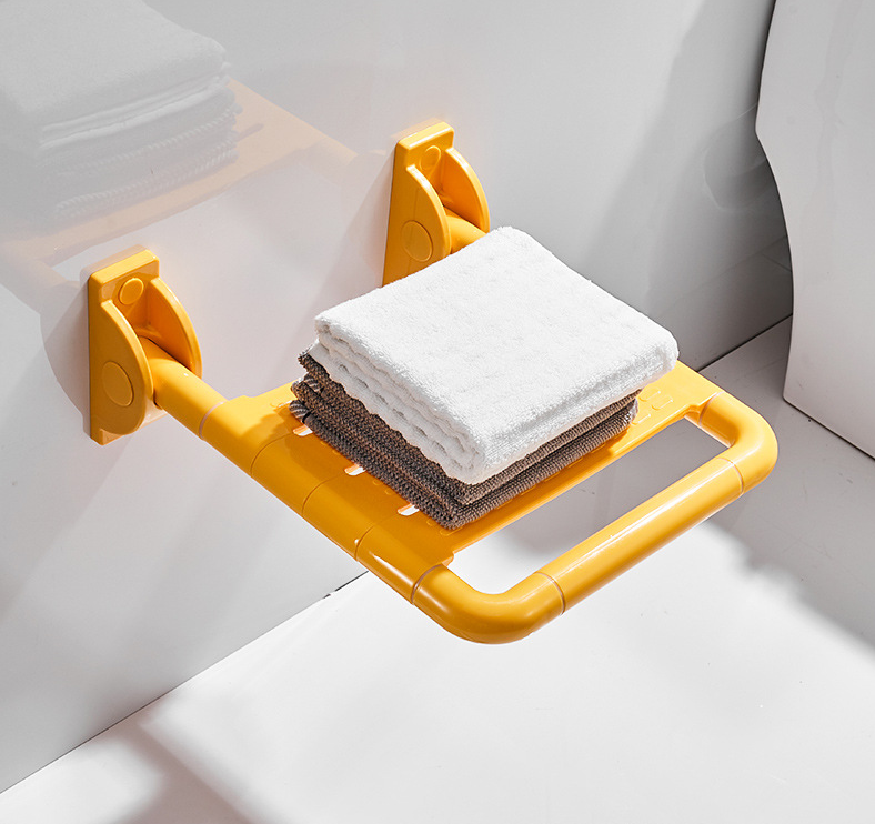 Bathroom Folding Stool Shower Seat Toilet Elderly Bath Shower Folding Chair Barrier-Free Stool for the Disabled
