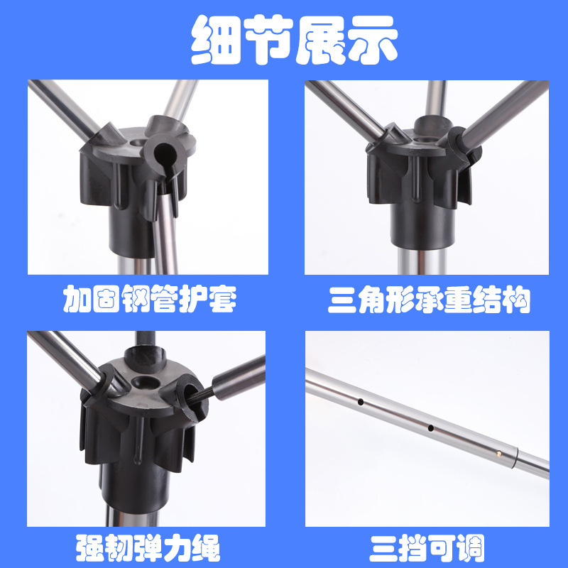 Factory Spot Outdoor Folding Stool Portable Queuing Portable Seat Fishing Maza Telescopic Folding Stool