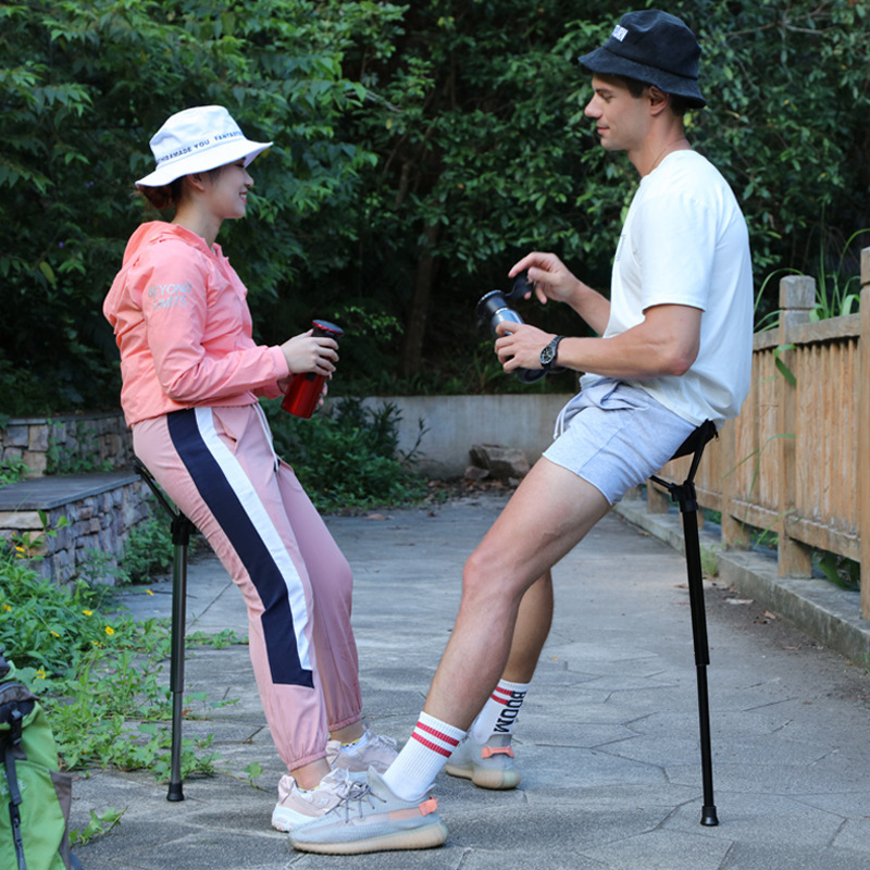 Factory Spot Outdoor Folding Stool Portable Queuing Portable Seat Fishing Maza Telescopic Folding Stool