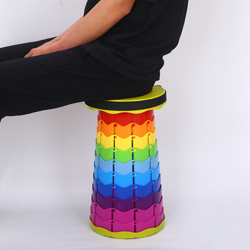 Outdoor Portable Small Telescopic Stool Easy Storage Adjustable Folding Stool Multifunctional Outdoor Camping Fishing Stool Outdoor Portable Small Telescopic Stool Easy Storage Adjustable Folding Stool Multifunctional Outdoor Camping Fishing Stool