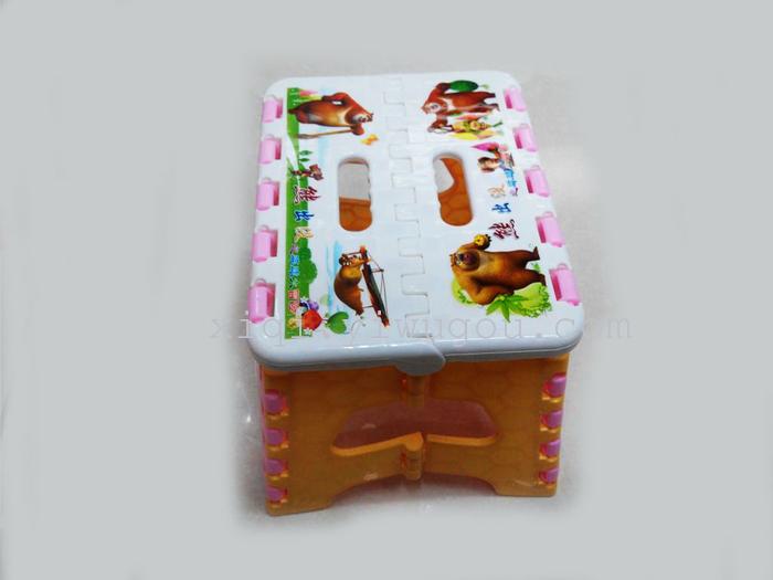 Cartoon stamp bears folding stool stool RS-6910 kindergarten students Cartoon stamp bears folding stool stool RS-6910 kindergarten students