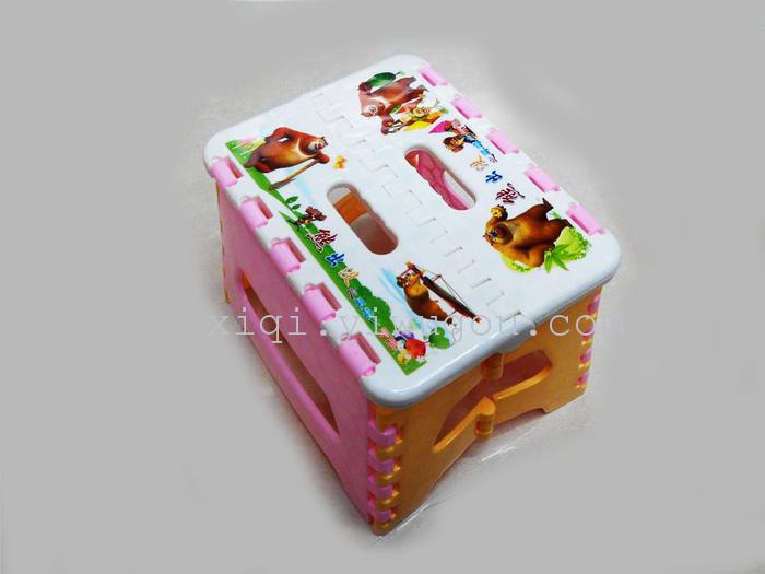 Cartoon stamp bears folding stool stool RS-6910 kindergarten students Cartoon stamp bears folding stool stool RS-6910 kindergarten students