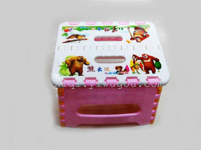 Cartoon stamp bears folding stool stool RS-6910 kindergarten students Cartoon stamp bears folding stool stool RS-6910 kindergarten students