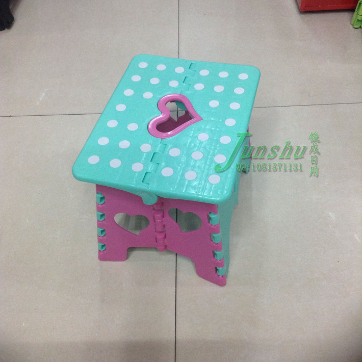 Plastic folding stool stool stool love portable leisure fishing stool