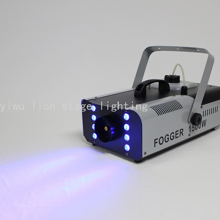 Factory Direct Sales 1500wled Colorful Remote Control Portable Smoke Making Machine Wedding Stage Professional Sprayer Fog Machine