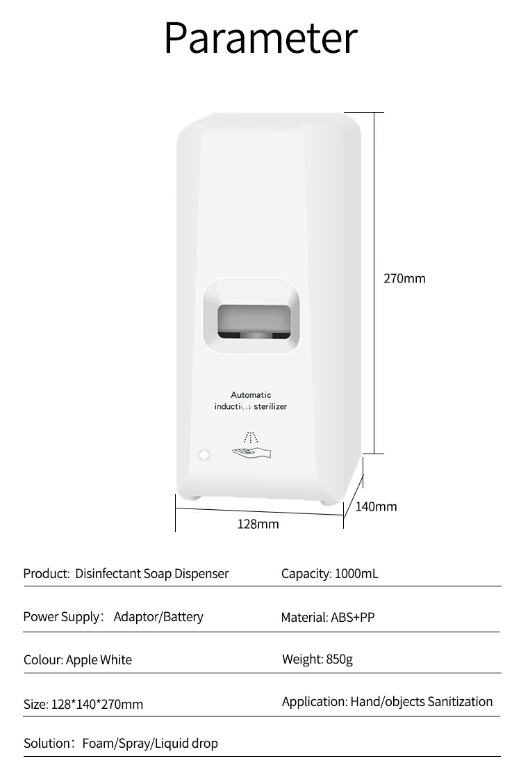 Induction Sterilizer Alcohol Sprayer Inductive NonContact WallMounted Soap Dispenser with Bracket Soap Dispenser Induction Sterilizer Alcohol Sprayer Inductive NonContact WallMounted Soap Dispenser with Bracket Soap Dispenser