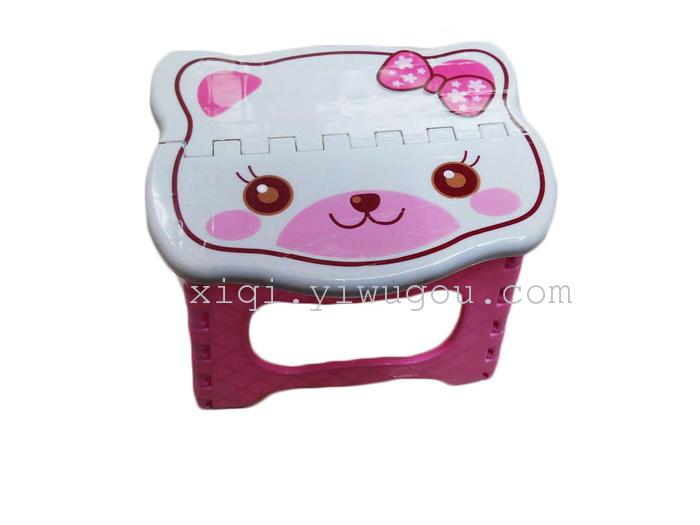 Cartoon printed folding stool fishing train storage stool RS-6909