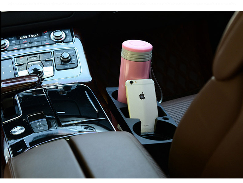 Car Car Multifunction Storage Rack Car Car Gap Pocket Water Cup Holder Mobile Phone Holder Storage Box Three-in-One
