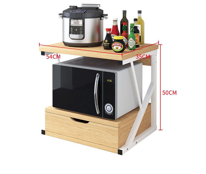 Kitchen Storage Rack Seasoning Rack Microwave Oven Bracket Storage Storage Rack Floor Double-Layer Desktop Oven Rack Kitchen Storage Rack Seasoning Rack Microwave Oven Bracket Storage Storage Rack Floor Double-Layer Desktop Oven Rack