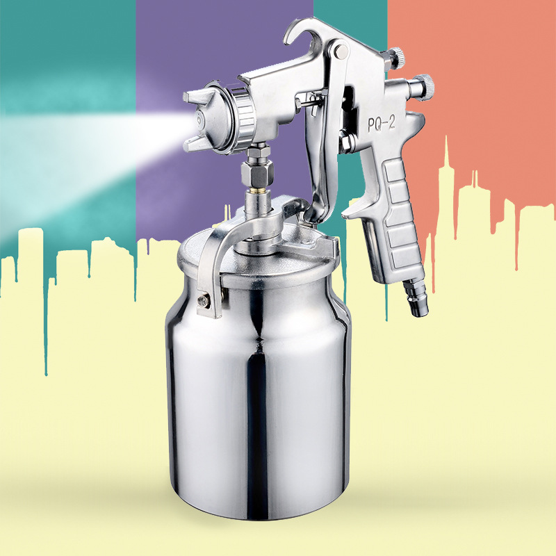 Kuju PQ-2 Air Spray Gun Paint Spraying Gun Lower Pot Car Home Spraying Sprayer Paint Spray Gun Tool