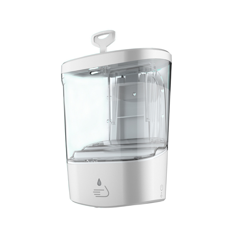 Full-Automatic Induction Hand Disinfection Machine Contact-Free Alcohol Sprayer Wall-Mounted Press-Free Soap Dispenser