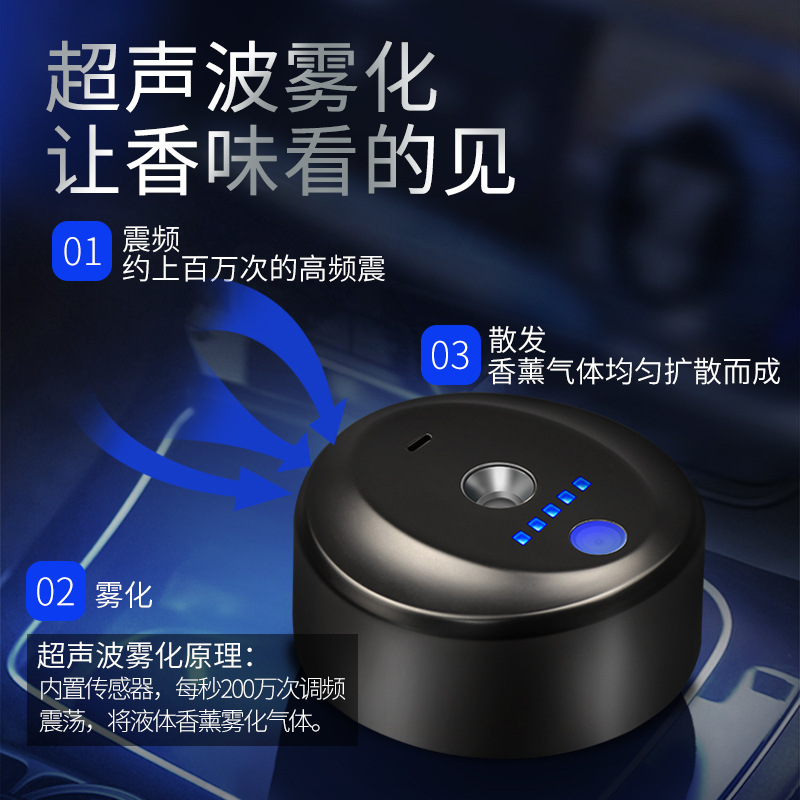 Sprayer Cologne Aromatherapy Essential Oil Ornaments Creative Car Accessory Electronic onBoard Perfume Men&#039;s Decorations