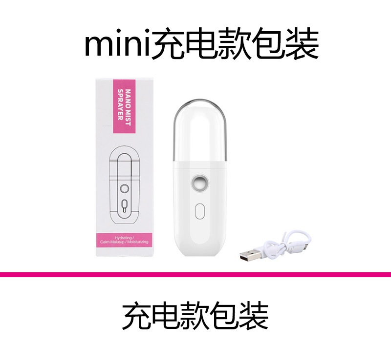 Face Steaming Sprayer Household Charging Water Replenishing Instrument Handheld Equipment for Facial Beauty Humidifier