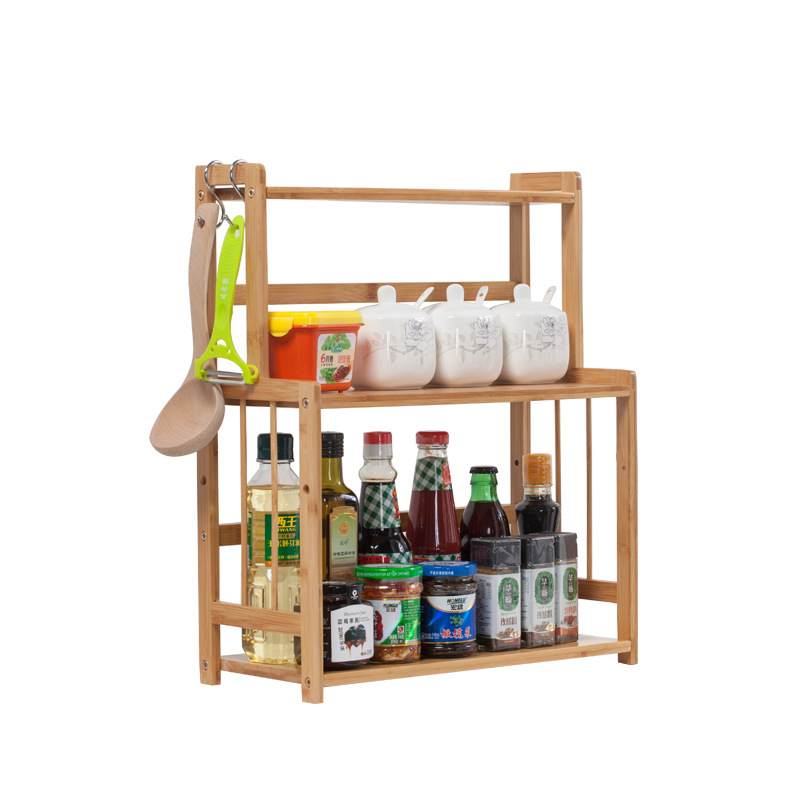 kitchen shelf seasoning rack knife rack chopping board rack bamboo storage rack kitchen supplies storage rack