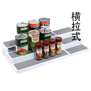Triple-layer telescopic seasoning rack ABS seasoning storage rack Kitchen storage rack home storage 2019 new products