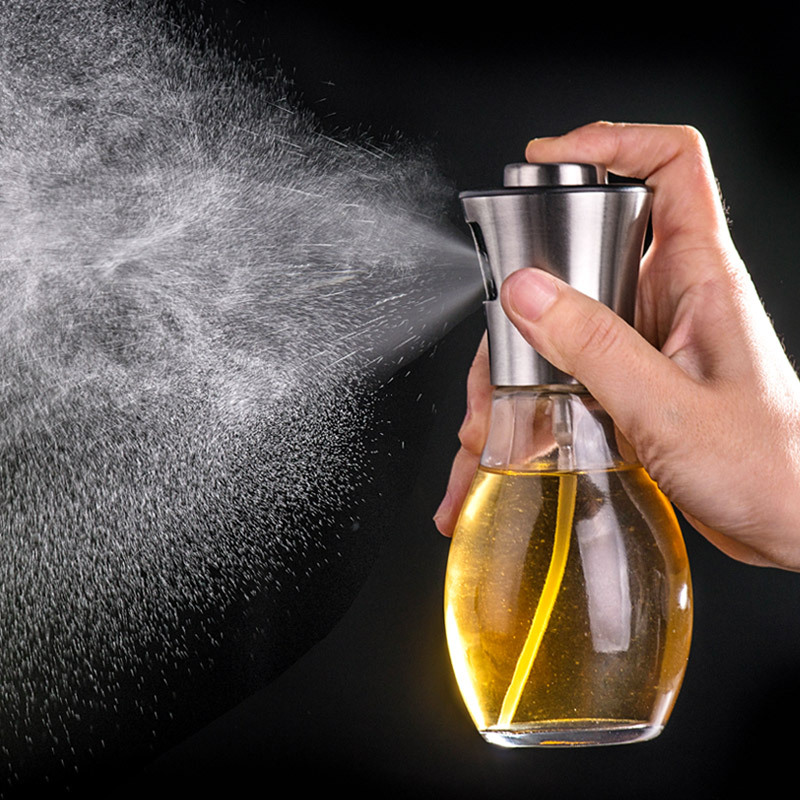 bottle Barbecue oil bottle Oil spray bottle Soy sauce vinegar sprayer press the oil bottle leakproof glass oil bottle