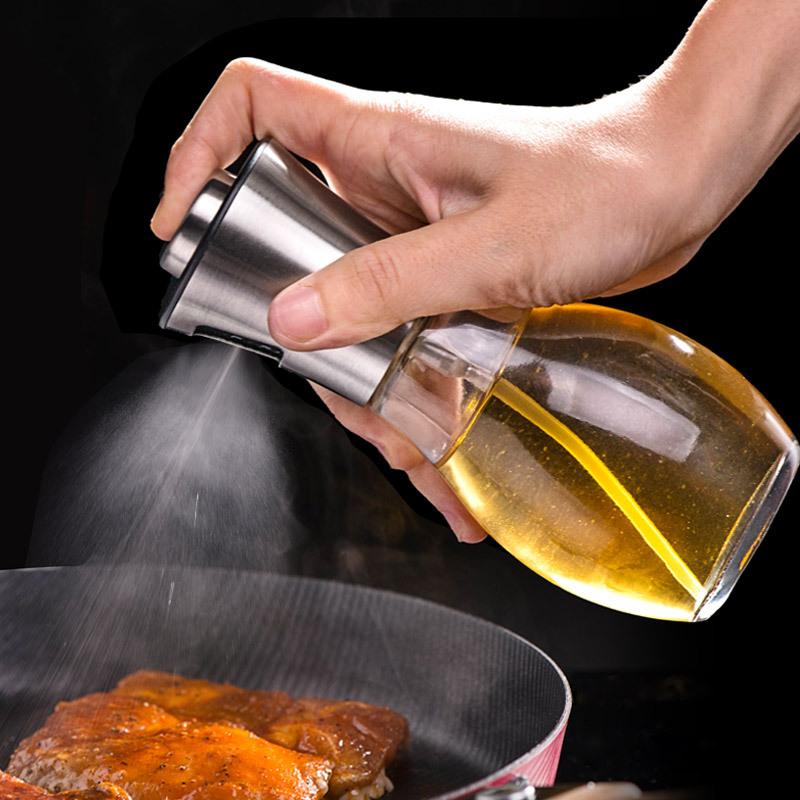bottle Barbecue oil bottle Oil spray bottle Soy sauce vinegar sprayer press the oil bottle leakproof glass oil bottle