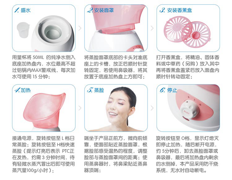 Household Facial Moisturizing Facial Vaporizer Facial Moisturizing Whitening Sprayer Hot Spray Beauty Instrument Facial Steamer Air Instrument