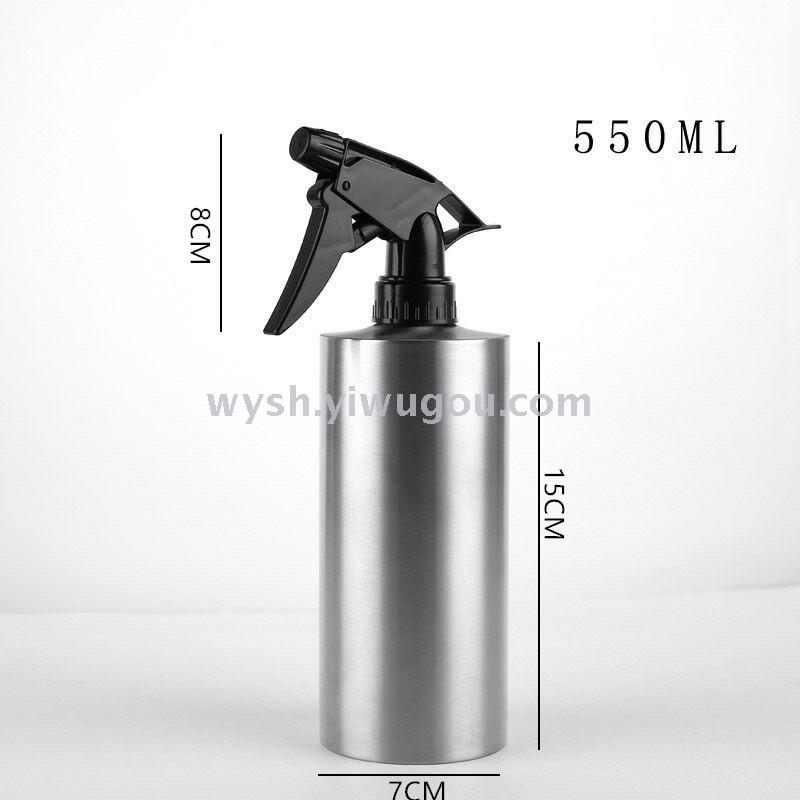 304 Stainless Steel Sprayer Small Sprinkling Can Alcohol Pot Hairdressing Sprinkling Can Hand Button Sprinkling Can 350ml