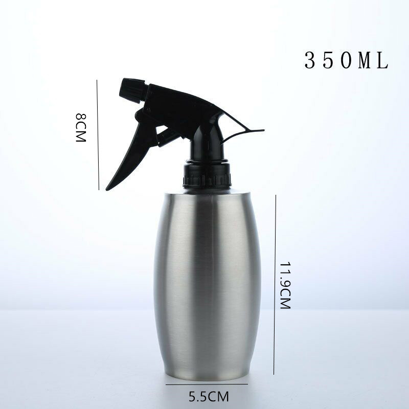 304 Stainless Steel Sprayer Small Sprinkling Can Alcohol Pot Hairdressing Sprinkling Can Hand Button Sprinkling Can 350ml