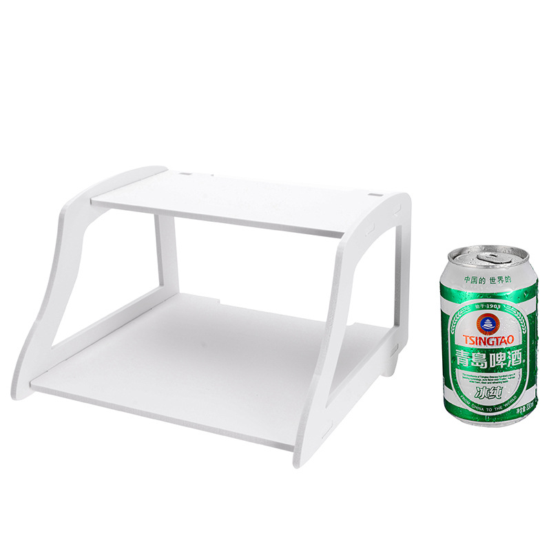 Hollow Double-Layer WiFi Router Storage Rack TV Wall-Mounted STB Shelves Punch-Free Wall-Mounted Storage Rack