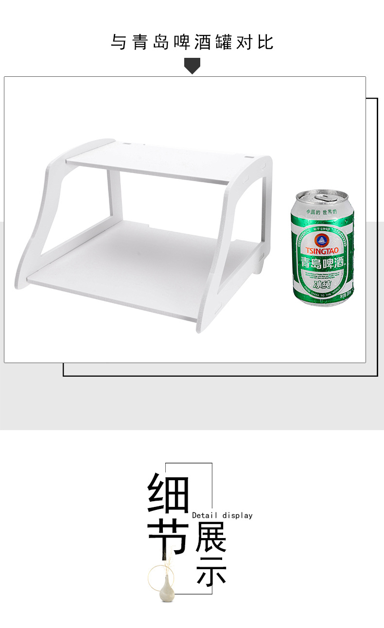 Hollow Double-Layer WiFi Router Storage Rack TV Wall-Mounted STB Shelves Punch-Free Wall-Mounted Storage Rack