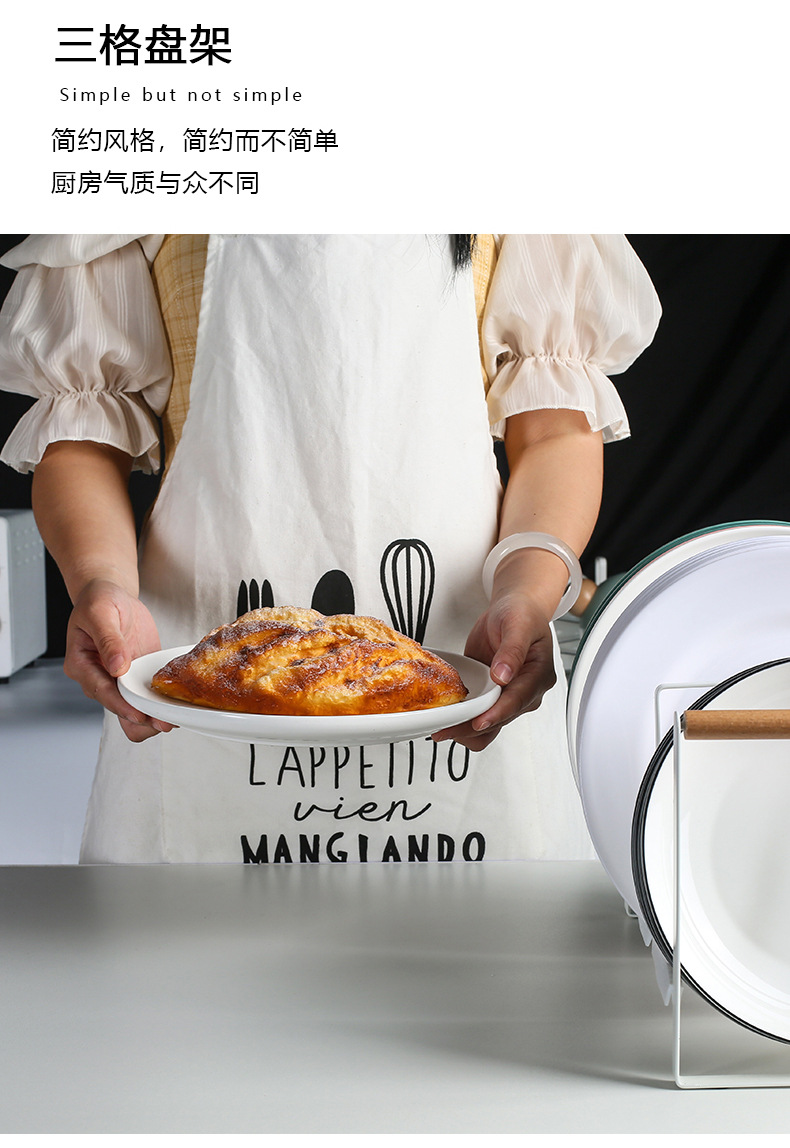 lattice bowl tray kitchen utensils and appliances storage rack iron kitchen storage rack with silica gel cover white