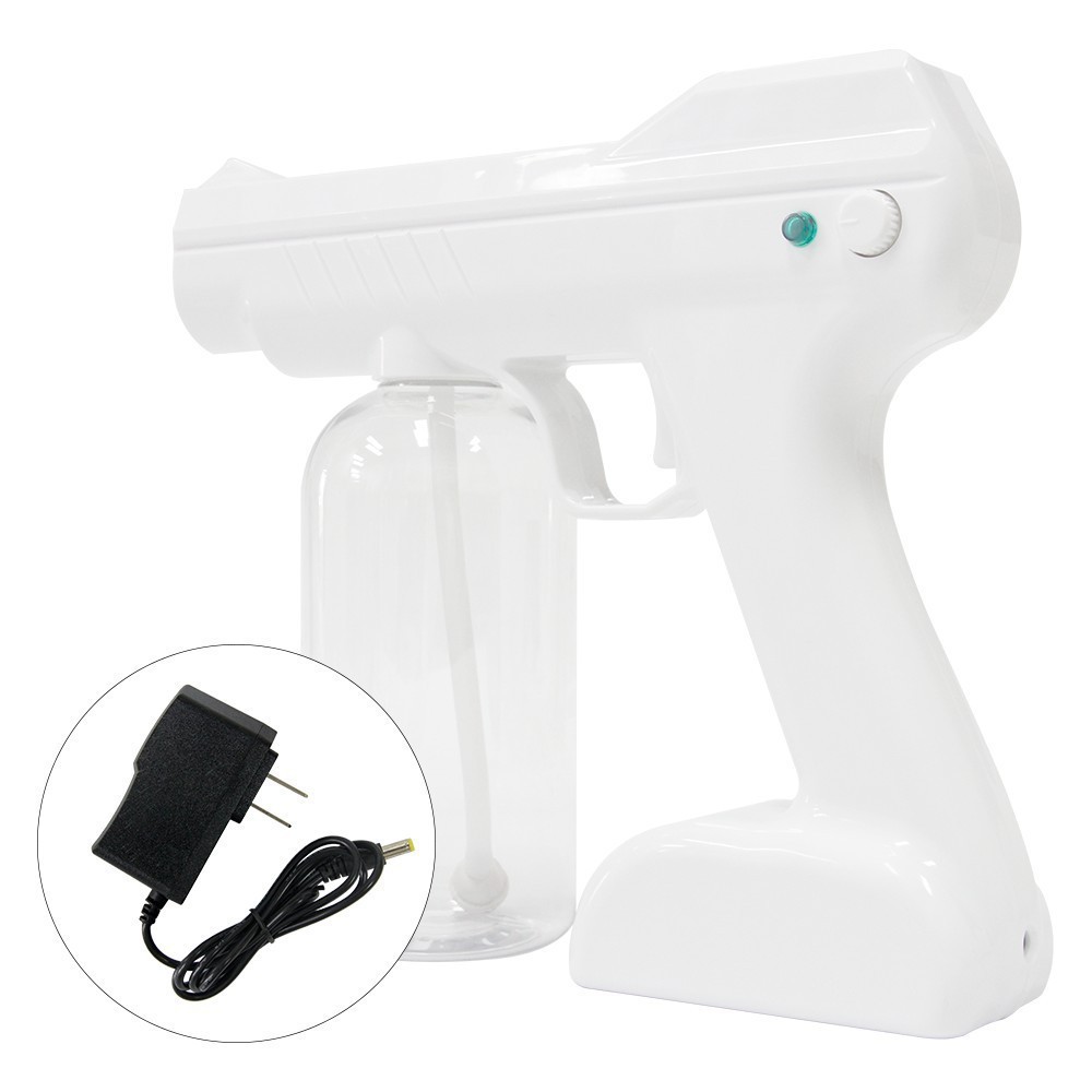 Spot Disinfection Gun Blue Light Nano Atomization Sprayer Handheld Wireless Charging Spray Pistol UV Atomization Disinfection