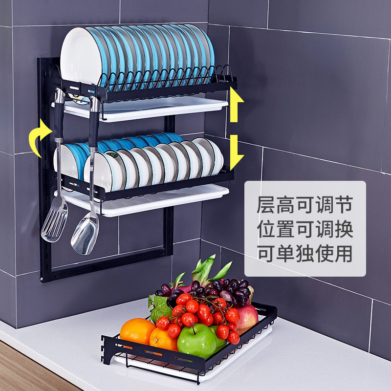 stainless steel kitchen dish storage rack Chopsticks cutting board cutting board finishing rack kitchen storage rack