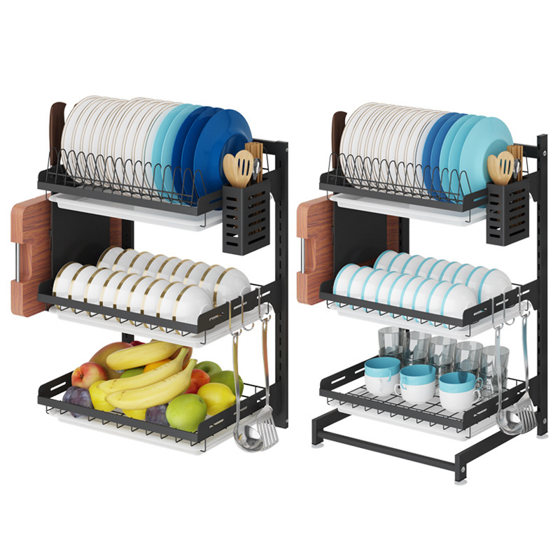 stainless steel kitchen dish storage rack Chopsticks cutting board cutting board finishing rack kitchen storage rack
