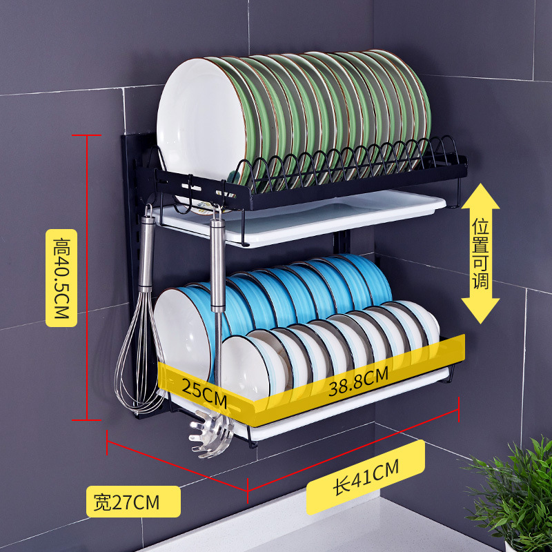 stainless steel kitchen dish storage rack Chopsticks cutting board cutting board finishing rack kitchen storage rack