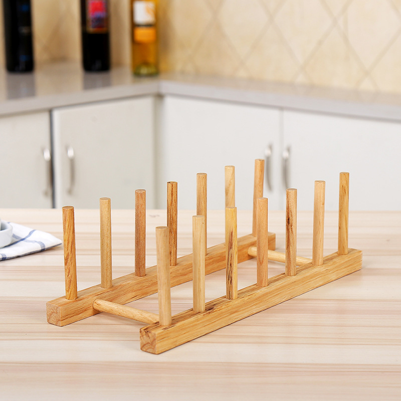 Wooden tray rack creative small cup hanger rack water rack storage rack household tea cake rack