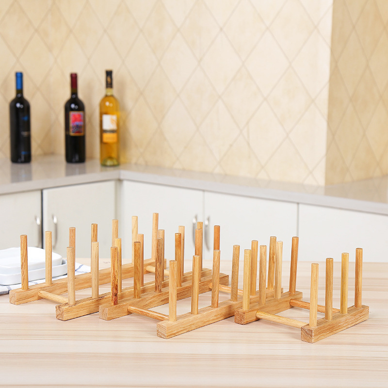 Wooden tray rack creative small cup hanger rack water rack storage rack household tea cake rack