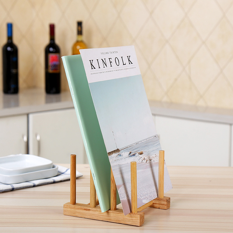 Wooden tray rack creative small cup hanger rack water rack storage rack household tea cake rack
