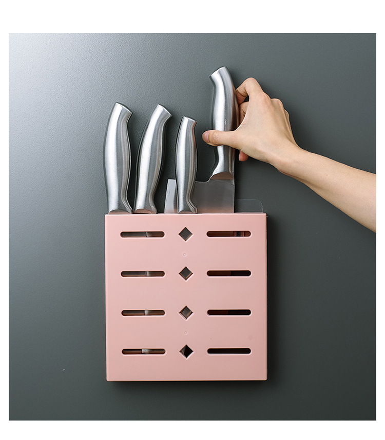 PunchFree Knife Holder Kitchen Supplies Storage Rack Invisible Knife Socket Household WallMounted Storage Rack Whole PunchFree Knife Holder Kitchen Supplies Storage Rack Invisible Knife Socket Household WallMounted Storage Rack Whole