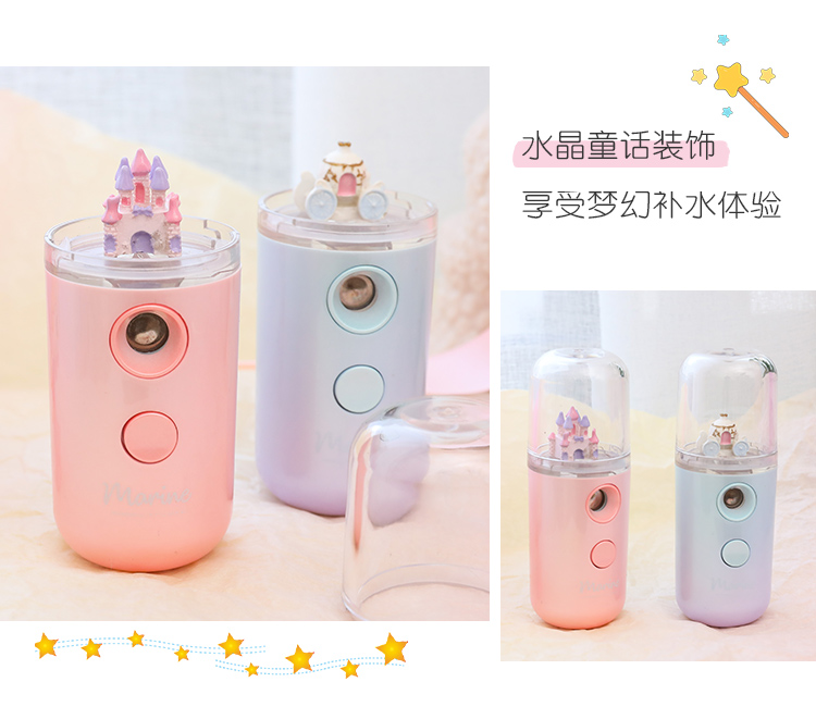 Creative Nano Mist Sprayer Water Replenishing Device Portable Rechargeable Handheld Facial Beauty Apparatus Moisturizing Water Replenishing Device