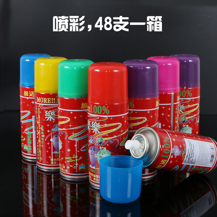 Christmas Decoration Supplies Christmas Snow Sprayer Wedding, Marriage Birthday Party Colored String Spray Flying Snow in Stock Wholesale