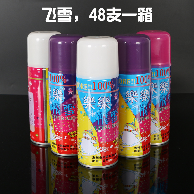 Christmas Decoration Supplies Christmas Snow Sprayer Wedding, Marriage Birthday Party Colored String Spray Flying Snow in Stock Wholesale