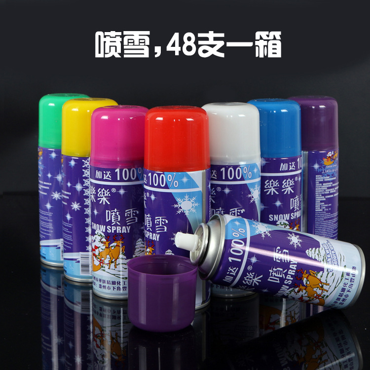 Christmas Decoration Supplies Christmas Snow Sprayer Wedding, Marriage Birthday Party Colored String Spray Flying Snow in Stock Wholesale