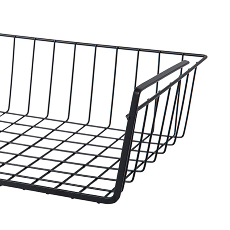 Kitchen Cabinet Lower Shelf Compartment Hanging Basket Storage Rack Wardrobe Storage Tiered Shelf Cabinet Rack Organizing Rack