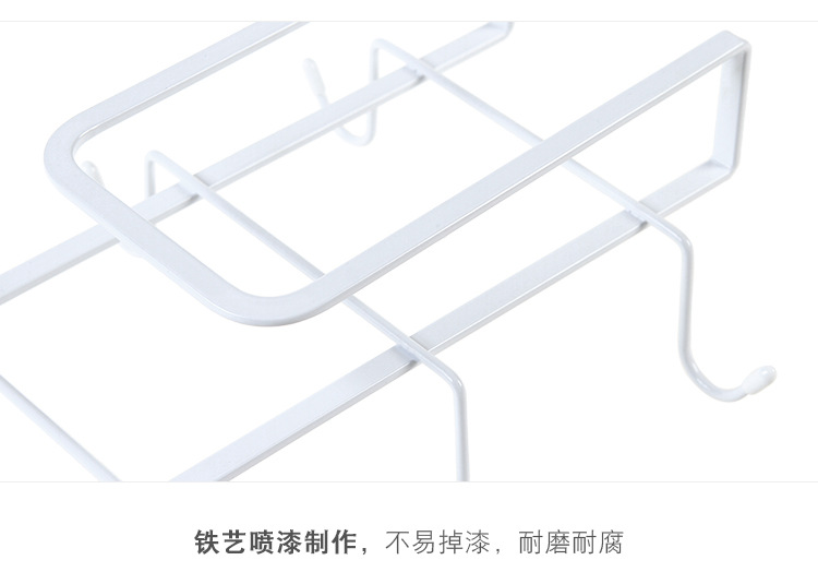 Tie Yi cabinet nail - free - drill - free hanging rack wardrobe hanger kitchen creative storage rack small objects hook