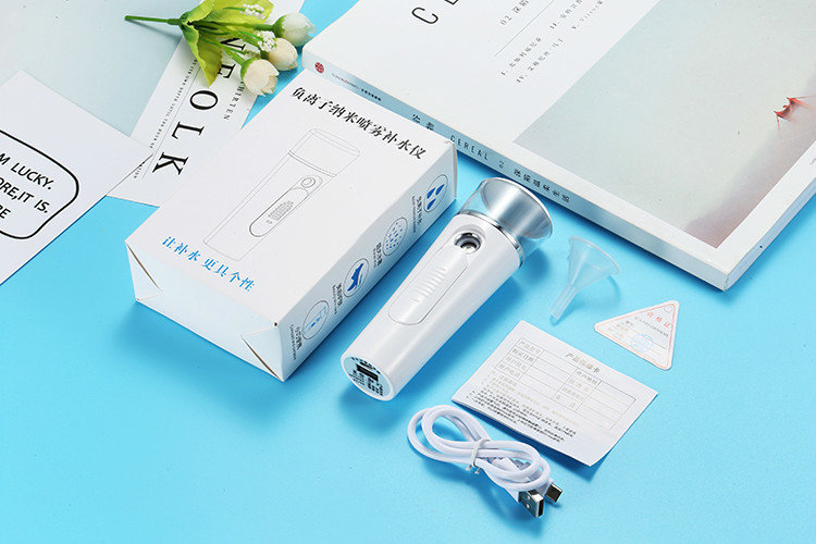 Handheld Portable Electric Nano Mist Sprayer Facial Vaporizer Facial Humidification Hand Mask Beauty Sprayer
