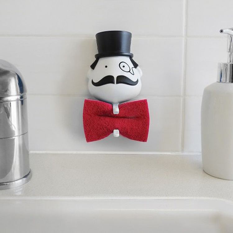 Creative Sponge Mr. Bagel cloth sponge wipe storage rack multi-purpose sink water storage rack