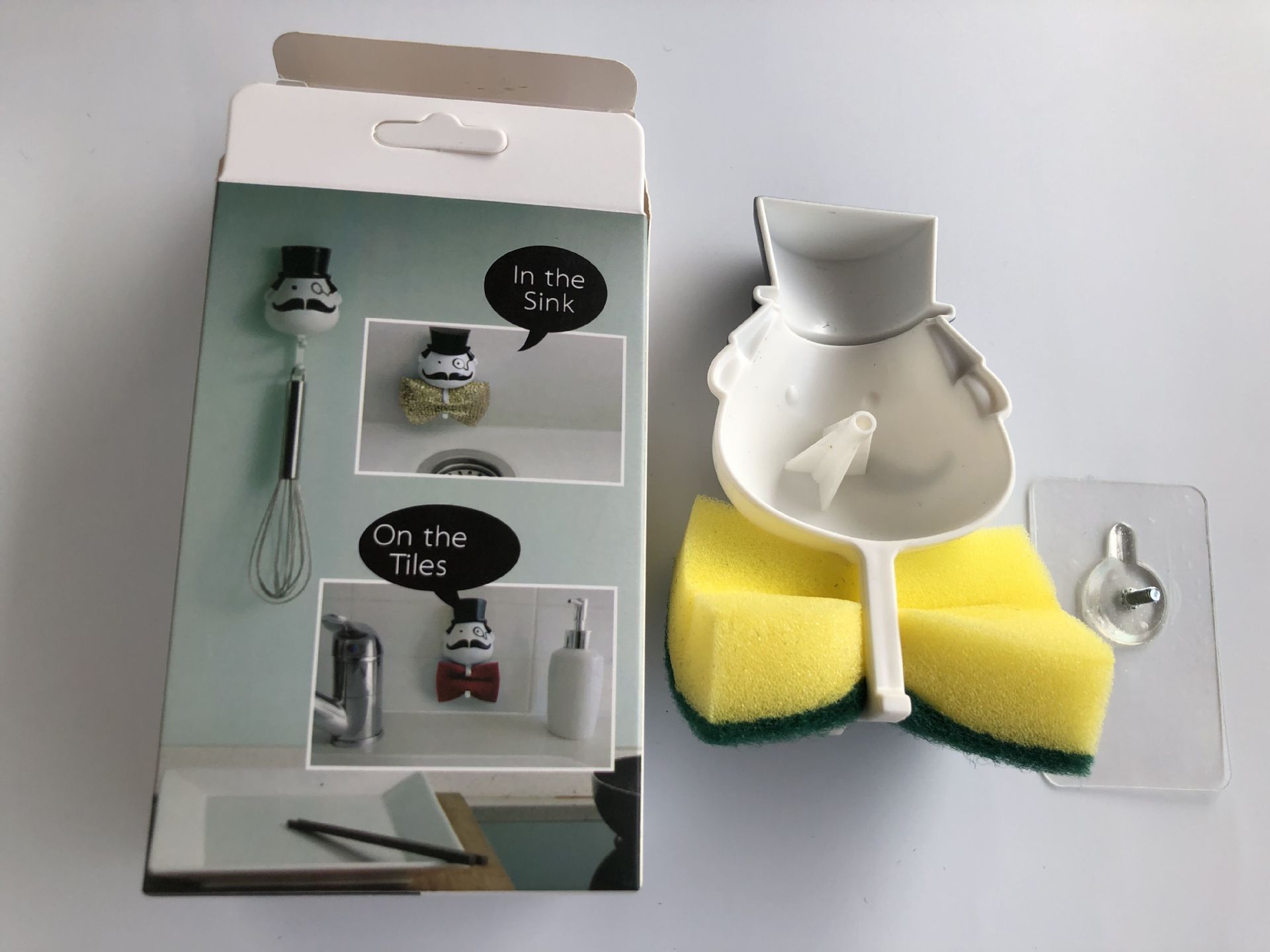 Creative Sponge Mr. Bagel cloth sponge wipe storage rack multi-purpose sink water storage rack